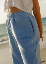 pink palm puff sweatpant